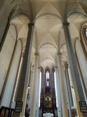 Black Church - Biserica Neagra - in the old city of Brasov, Romania - interior of the church