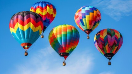 Fototapeta premium Colorful hot air balloons in the sky 