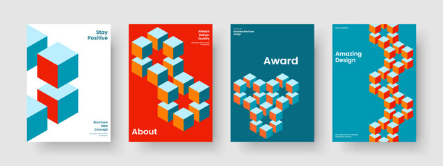 Obraz premium Abstract Brochure Design. Geometric Banner Template. Creative Background Layout. Poster. Flyer. Business Presentation. Book Cover. Report. Brand Identity. Pamphlet. Leaflet. Advertising. Journal