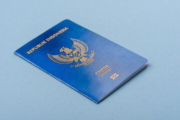 Physical paper international passport of Indonesian citizen