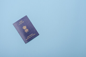 Physical paper international passport of Indian citizen
