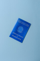 Physical paper international passport of a Brazilian citizen