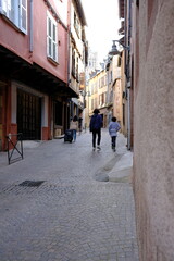 walking in Rodez, France