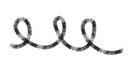 Naive seamless squiggle pattern with black wavy lines on a light background. Creative abstract squiggle style drawing background