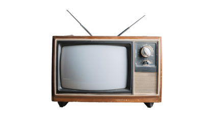 old tv isolated
