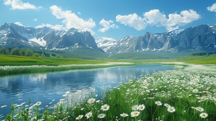 Scenic views of pristine nature