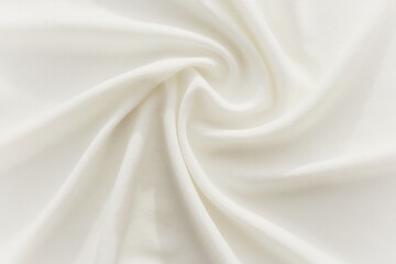 Fototapeta premium Drapery made of white plain weave fabric.