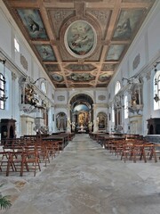 Old city of Piran, Slovenia - Duomo di San Giorgio - old church 