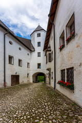 View of the Höglwörth Monastery in Bavaria, Germany.