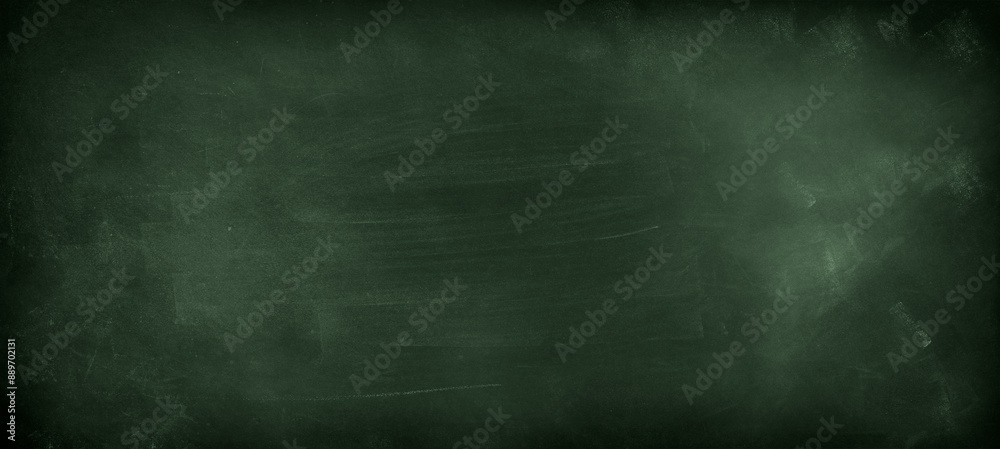 Wall mural green chalkboard background