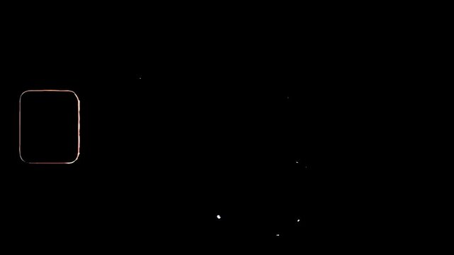 Vintage super 8mm film burn overlay