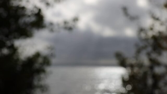 Waves on a lake coastline in Italy. Lake Bracciano, Italy - Lago Bracciano, Italia. Natural seascape. Stop motion moving image clip mp4.	 
