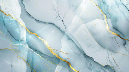 Fototapeta premium White Marble Background with Golden Lines