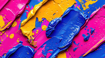 Vibrant Abstract Oil Painting