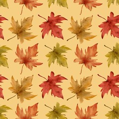 Autumn pattern, Autumn illustration, Fall pattern, Fall illustrations, Autumn leaves pattern, Fall leaves pattern