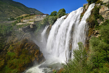 Tortum Waterfall, located in Erzurum, Turkey, is the largest waterfall in the country.
