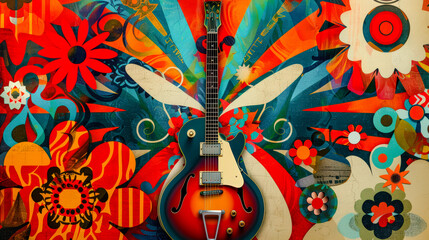 Background of a Vintage Heartbeat Retro wooden heart-shaped headphones capturing the essence of hippy love, perfect for a nostalgic and romantic audio experience Brainstorming Magazine Cover Wallpaper