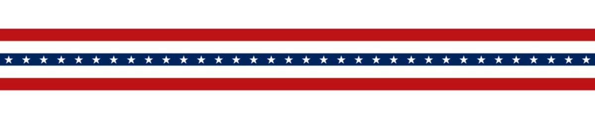 United States flag. Stars and stripes ribbon