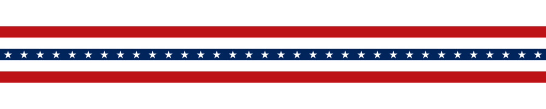 United States flag. Stars and stripes ribbon