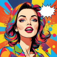 Naklejka premium Color full caricature comic of a person where craziness is the main focus for the illustration 