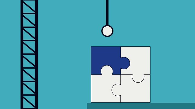 Animated 2D videos put puzzles together to visualize problem solving