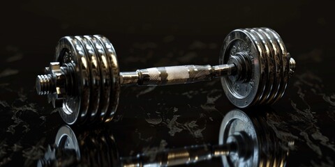 Naklejka premium Dumbbells on table