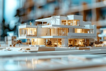 series of photos capturing the process of BIM construction modeling from initial planning stages to final project completion, showcasing the industry's operational efficiency and precision.