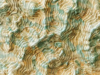 Mountain Map Close Up