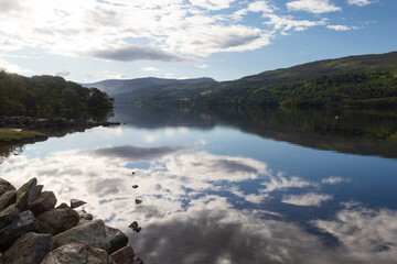 Beautiful Loch Tay in Perthshire, in the Scottish Highlands on a summers morning