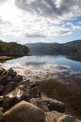 Beautiful Loch Tay in Perthshire, in the Scottish Highlands on a summers morning