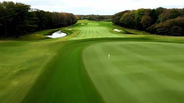 golf course in the morning