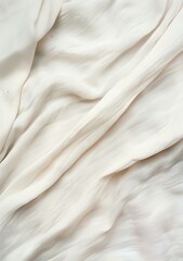 soft, flowing fabric with delicate, smooth folds, creating an elegant and serene texture. The gentle creases add a sense of movement and luxury, making it ideal for backgrounds