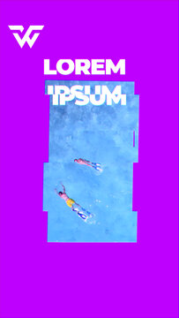 Digital Glitch Media Big Text Slideshow 118 9:16