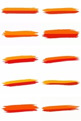 Obraz premium set of colorful brush strokes
