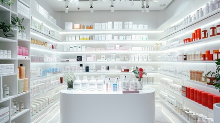 Interior of a Modern Beauty Store