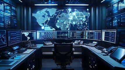 Naklejka premium Integration and productivity of technological systems