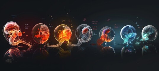 3D Rendered Timeline of Human Embryonic Development for Educational and Scientific Insights