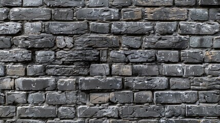 Fototapeta premium Black Brick Wall