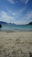 Hauckland Strand auf den Lofoten, Norwegen