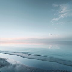 Obraz premium Calm Beach with Clear Water