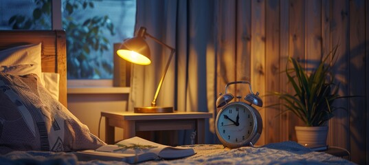 Elegant Bedside Alarm Clock with Shaking Feature for Heavy Sleepers - Sleep Innovations