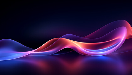 Obraz premium 3d beach waves, watercolor waves, wavy abstract background, abstract background with wavy paint strokes, abstract shape background, mixed color background with wavy effect, neon abstract background