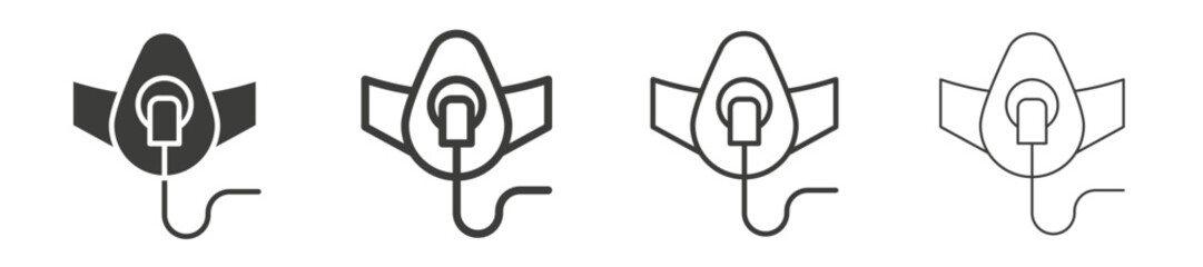 Oxygen mask vector icon