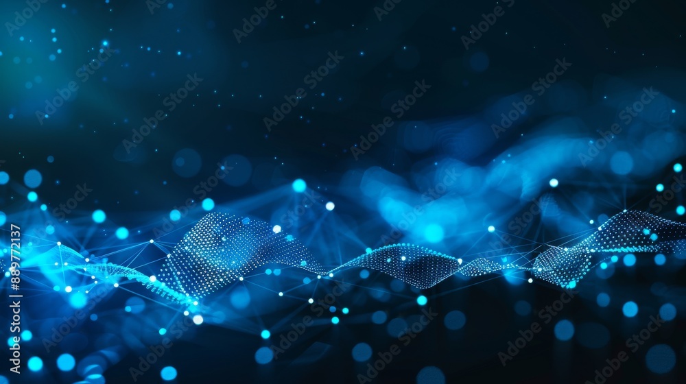 Poster graph of network connections. background for business event. science background. digital image of bi