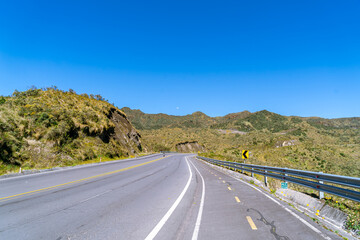 Beautiful road and clear blue sky