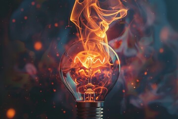 People with New Ideas Abstractly Depicted with Light Bulbs