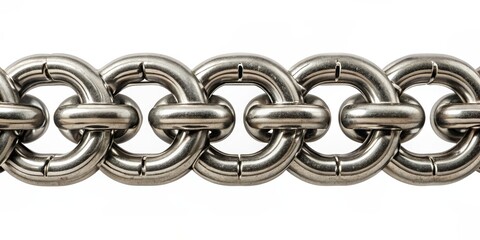 Chain breaking crisis with isolated metallic parts , chain, breaking, crisis, isolated, metallic, parts, metal, rendering