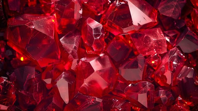 Abstract red gemstone wallpaper background