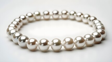 A pearl bracelet with large, lustrous pearls, ideal for adding a touch of class to any outfit.
