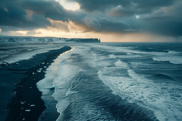 Naklejka premium iceland_black_sand_beaches